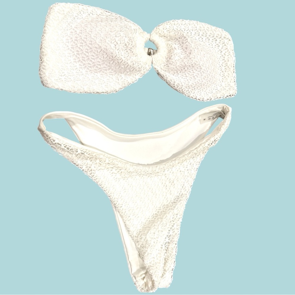 Chic White Bikini Set Sz M